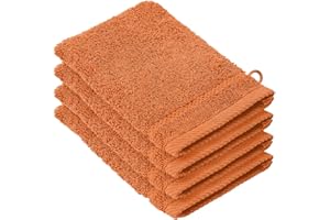 De Witte Lietaer Set di 4 guanti Stephanie, 100% cotone, 540 g/m², caramello