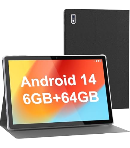 Tablette GOODTEL 10 Pouces Android 11 - 4GB RAM + 64GB ROM - Batterie 8000mAh - Double Caméra - Rouge