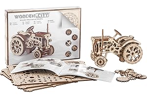 WOODEN.CITY Wooden City- Trattore cittadino in Legno, Colore, Taglia unica, WR318