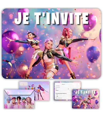 Kit 20 Cartes Invitation Anniversaire à Gratter Thème Ferme - Avec 20 Autocollants Dorés - Participation Enfant
