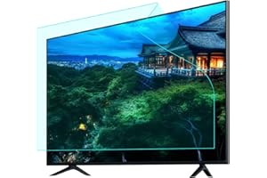 DRILLYR Protecteur D'écran TV LCD Mat 4H Taux D'anti-Reflet Jusqu'à 90%, Film Filtrant Anti-Lumière Bleue/Anti-Éblouissant Faire La Lumière Douce Soulager La Fatigue Oculaire / 40 in 886 X 498mm / Blue