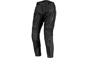 REBELHORN Hiflow IV Pantalones de Moto Hombre | Membrana Humax Desmontable | Protectores de Rodilla Nivel 2 | Inserciones de Ventilación de Malla | Forro térmico Desmontable