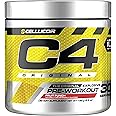 Cellucor C4 Original Pre-Workout Powder Vitamin C for Immune Support Sugar Free Preworkout Energy for Men & Women - 150mg Caffeine Beta Alanine Creatine Fruit Punch, 30 Servings (Packaging May Vary)