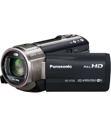 Panasonic HC-V720 Full HD Camcorder (1080p 50p) - 28x Optical Zoom
