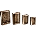Advantus TH93279 Idea-Ology Wooden Vignette Boxes-Brown, Other, Multicoloured, 11.4x15.18x4.08 cm