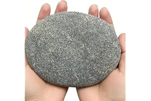 juexiyarticle 13-15cm Flach Steine Groß zum Bemalen,Naturkiesel Dekorativer Malen Kieselsteine Deko,1 Stücke