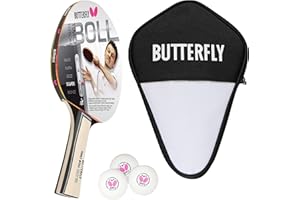 ‎BUTTERFLY Butterfly® Timo Boll Silver 85015 Tischtennisschläger | Tischtennis Racket TT Bat Hobbyschläger für ambitionierte Freizeitspieler | hochwertig | ITTF zertifizierter Addoy Belag | anatomische Griffform