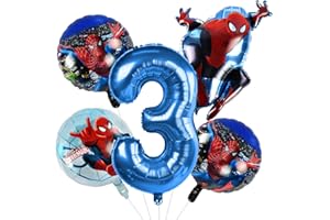 FXFOOT Palloncino Compleanno, Palloncini Compleanno 3 Anni Palloncini Compleanno 3 Anno Ragazzo Palloncini Feste Palloncini in Alluminio per Festa