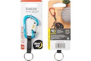 Nite Ize SlideLock Porte-clés en aluminium