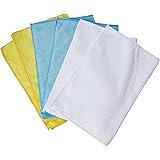 AmazonBasics Microfiber Cleaning Cloth - 222 GSM (Pack of 6), Multicolor