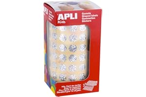 APLI Kids 11628-Rollo gomets redondos Ø 10,5 mm holográficos