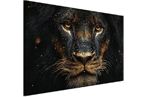 LUMASOUL Canvastavla för vardagsrum Djur 120x80 cm | 1-delad tavla för sovrum, hall, kontor och kök, modernt fotomotiv