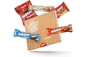 ‎NEOH NEOH Zero Added Sugar Low Carb Produkt Mix | Waffel, Crisp n Cream, Riegel und Drageekekse | 1g Zucker, 3g Netto-Kohlenhydrate pro Produkt | Alternative zu herkömmlichen Süßigkeiten | Probierpaket Mix