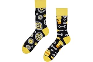 Dedoles Calzini Unisex Donna Uomo & Bambini Calze Cotone con tanti Design divertenti Calcio Bicicletta Piante Cavalli Regalo sinistra destra diversi