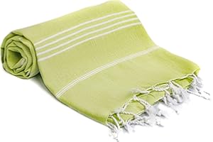 ‎TURQUOISE HOME Turquoise Home - Großes türkisches Pestemal Badetuch Hamamtuch Saunatuch XXL Badetuch 100 x 180 cm Sauna Spa Yoga Strand Picnic dünn und leicht