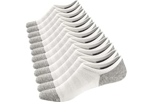 Ueither Uomo Calzini Fantasmini Antiscivolo Calze Corti Cotone Sneaker Calze Invisibili Traspirante Taglio Basso