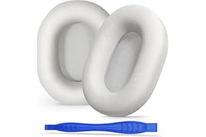 Aurivor Lambskin Leather Earpads Cushions for Sony WH-1000XM5 Noice Canceling Headphones, zamiennik XM5 Ear Covers with Soft Memory Foam, Added Thickness