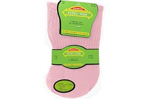 TeddyT's Women's Extra Wide Comfort Fit Diabetic Travel Socks (3 Pair Pack)