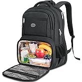 MATEIN 17 Inch Laptop Backpack, Men's Waterproof Work Backpack | Thermal Lunch Compartment, Work Backpack with TSA Design, Th