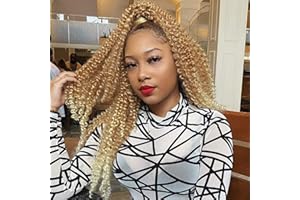 Leeven 18 pouces Vague D'eau Crochet Twist Cheveux pour Butterfly Locs 6 Pcs Ombre Passion Twist Crochet Tresses De Cheveux pour Femmes Noires Synthétique Extension De Cheveux T27613#