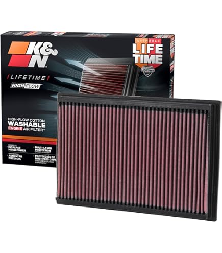 Dodge Challenger Filtre à Air K&N 33-2460 - Haute Performance Lavable, Compatible Charger/Challenger/300 2011-2019 Filtre Sport Automobile