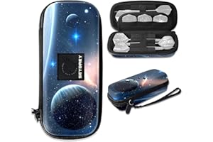 Seydrey Dardos Funda de Dardos Punta de Plastico Dardos 6 Pack, Bolsa para Dardos Estuche, Dardos no incluidos