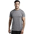hummel Gensen Round Neck Half Sleeve Solid Regular fit Polyester T-Shirt for Men Comfortable Breathable Fabric Stretchable for Everyday Use Ideal for Yoga Training Gym Running or Performance