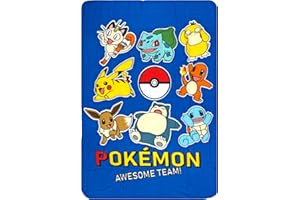 Clondo Koc w kratę dla dzieci, dla fanów pokemonów, miękki polar, pomysł na prezent dla dzieci, gadżet, super miękki