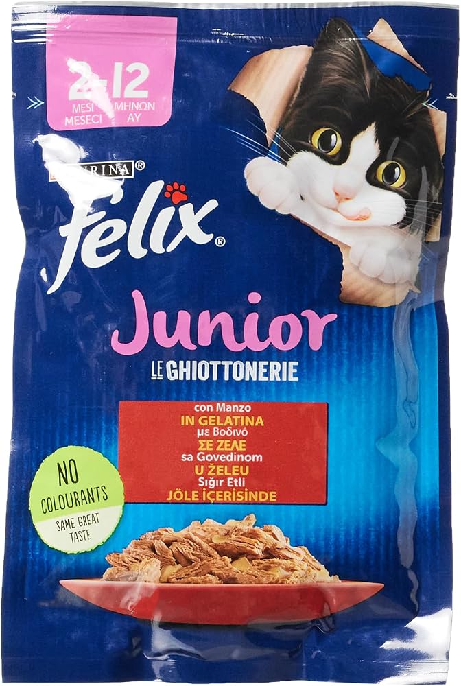 Felix Yavru Sığır Etli Kedi Yaş Mama (26 x 85 gr)