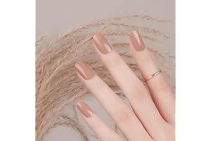 DANNI & TONI 28Pcs Vernis Autocollant Ongle Gel UV Strips,Gel Nail Stickers,Nail Art Auto-Adhésif Ongle,Adesivi per unghie in gel (Warm Nude)