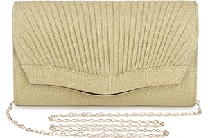 BAIGIO Bolso Ceremonia Bolso de Mano de Mujer Bolsos Fiesta Plateados Bolsas de Embrague Cartera de Mano con Rhinestone Bolso de Fiesta del Monedero para Boda Partido