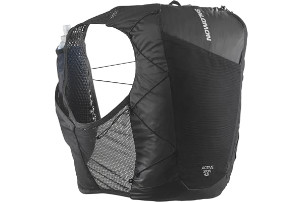 Salomon Active Skin 12 bröstfickor som är lätta att återfukta SensiFit Comfort, optimerad förvaring för stigar med säkra fick