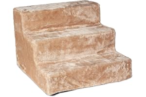 KARLIE Easy Step dog stairs in beige - Removable cover - L43 cm - W41 cm - H29 cm