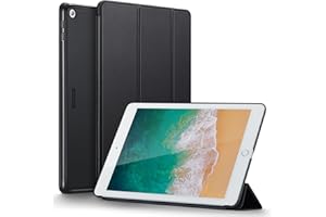 ‎ESR ESR Hülle Kompatibel mit iPad 6. Generation 2018 Hülle/iPad 5. Generation 2017 Hülle, 9,7 Zoll,Ultra Dünnes Smart Case Cover mit Auto Schlaf-/Aufwachfunktion, Schwarz