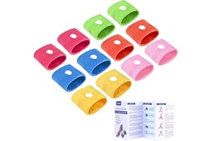 ZINGSO Pulsera de acupresión contra las náuseas, 4 unidades, antináuseas, para mareo, embarazo, vuelo, náuseas, sin efectos secundarios, ideal para niños, adultos, vacaciones y viajes