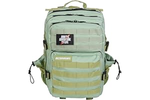 ELITRAINX Mochila 25L Táctica Repelente al Agua para Deporte, Cabina Avión, Gimnasio, Compartimento para Ordenador, Oxford 1000D by ELITEX TRAINING