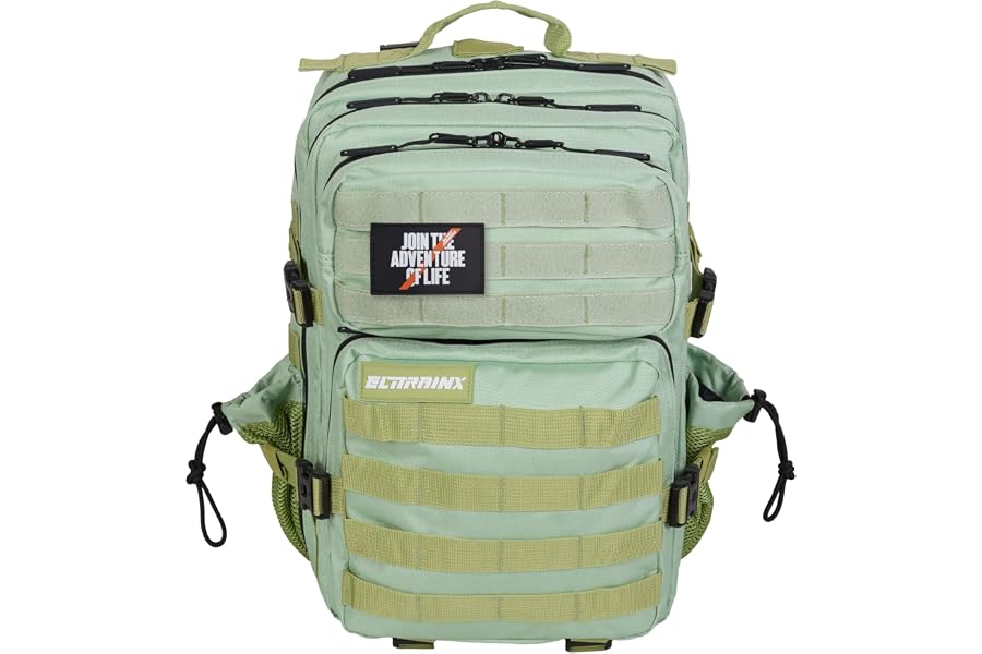 Las 5 mejores mochilas tácticas de CrossFit ELITRAINX Mochila 25L Táctica Repelente al Agua para Deporte, Cabina Avión, Gimnasio, Compartimento para Ordenador, Oxfo