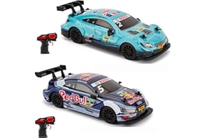 CMJ RC Cars Twin Pack: Officially Licensed Audi RS5 DTM & Mercedes AMG C63 DTM, 1:24 Scale, 2.4Ghz Remote Control Cars – Perfect for Racing Fans