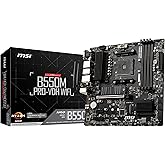 MSI B550M Pro-Vdh Wifi Am4 Ddr4 4400(Oc) Hdmi Dvg Vga M.2 Usb3.2 Wifi Matx
