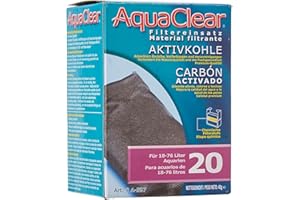 Hagen AquaClear Masse filtrante Charbon activé MINI/20, 45 g