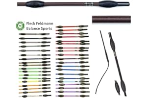 JA Horse Fleck Feldmann Balance Sports Dressurgerte Gerte Reitgerte (130 cm, Dunkelbraun Mokka)