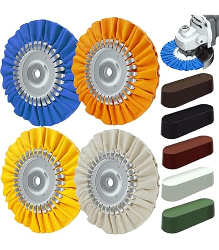 Woodstock Tools 8″ X 12 Ply X 5/8″ Airway Soft Buffing Wheel 3500 Rpm