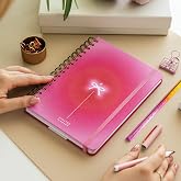 A5 Spiralli S&uuml;resiz Renkli Planlayıcı Ajanda Motivasyon Sayfalı Aura Kurdele
