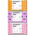 MONKEY BAR - Choco Energy Bars - 10 Bars, 3 Chocolaty Flavours, 40g each, Best for Healthy Clean Snacking, Just 4-6 Plant-based Ingredients, Dairy Free & Zero Added Sugar, Vegan, No Chemical Additives