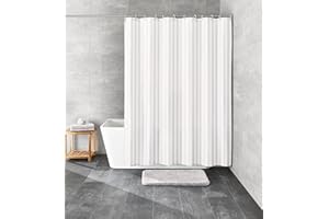 Kleine Wolke 4935100238 Zasłona prysznicowa Sanna, 120 x 200 cm, biała