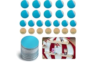 FFTANXS 150 stück Metallplättchen selbstklebend,Metallplatte für Magnete,Metallplättchen,Mehrfachverwendung Magnet klebepads,Dekoriere Kinderzimmer mit Tonie-Figuren,Magnet Tonie kompatibel mit Handyhalter