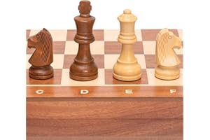 Yellow Mountain Imports Set da Gioco di Scacchi in Legno Husaria Professional Staunton Torneo n. 5 con 2 Regine Extra e re da 91 Millimetri