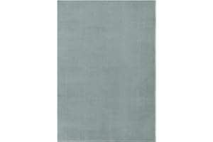 ‎THE CARPET the carpet Relax Weicher, Badezimmerteppich, Bad Set, Badematte, Badvorleger, Anti-Rutsch Unterseite, Waschbar bis 30 Grad, Super Soft, Felloptik Blau, 80 x 150 cm