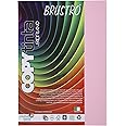 BRUSTRO Copytinta Coloured Craft Paper A4 Size 80 GSM Light Pink Shade (ROSA), 30 Sheets Pack. Double Side Coloured for Office Printing, Art, Origami, Craft.