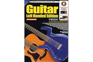 PUREMYSTIC Learn To Play Left Hand Handed Guitar - Music Tutor Teach Yourself Lessons Beginner Book With Chord Chart & DVD - F2
